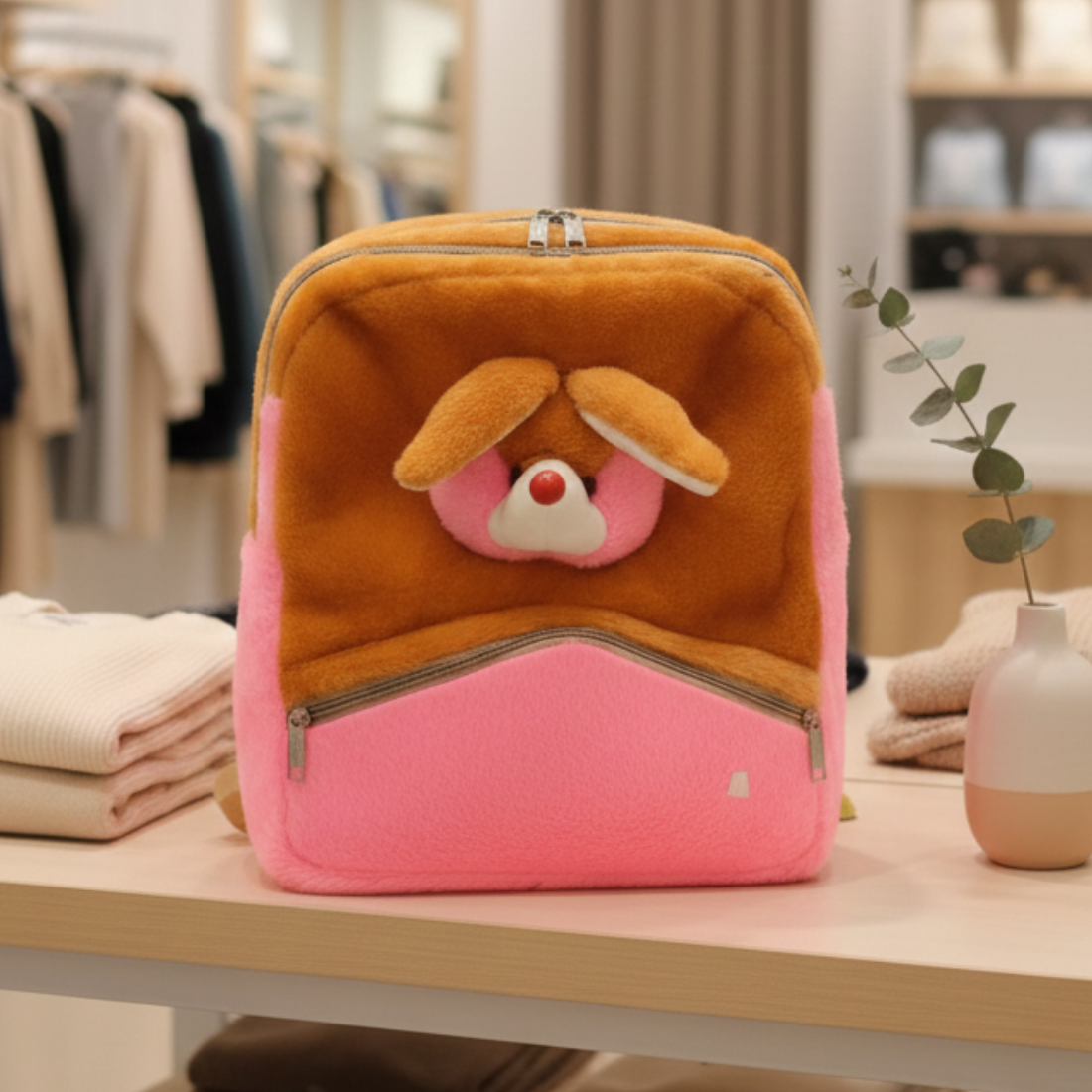 Cute Bunny Kids Bag - Pink