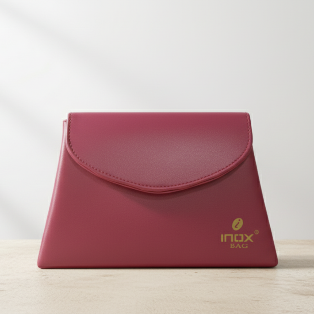 Magenta Simple Flap Sling Bag
