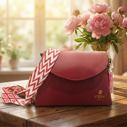 Chic Maroon Flap Sling Bag