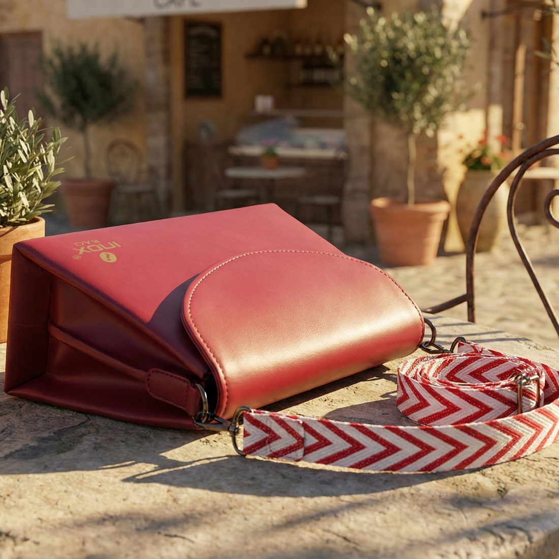 Chic Maroon Flap Sling Bag